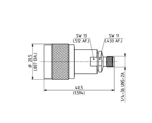 HuberSuhner/Adapter/33_N-SMA-50-51/1--_NE